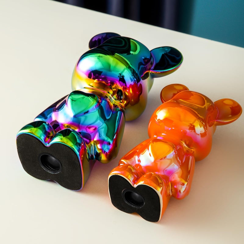Yundu Ceramic Piggy Bank for Kids and Adults - Coin Bank for Girls and Boys - Pink Love Bear Decoration - Modern D?cor  Hypebeast Room D?cor - Gifts for Birthdays - Image 4