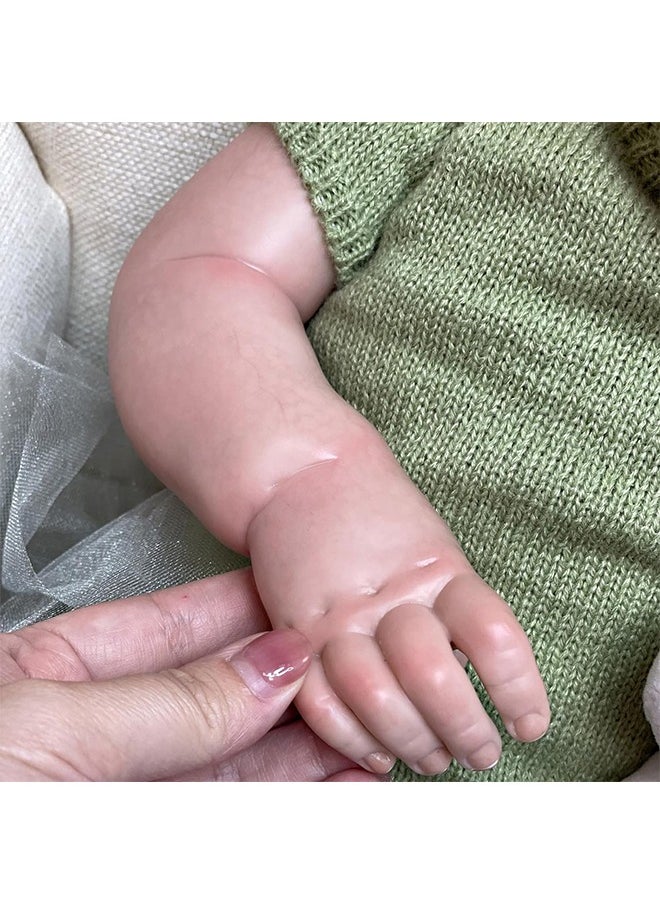 Beauenty - Reborn Baby Doll 22 Inch Realistic Newborn Baby Dolls Lifelike Weighted With Soft Silicone Doll Girls with Plush Toy  Doll Clothes For Age 3+ - Image 1