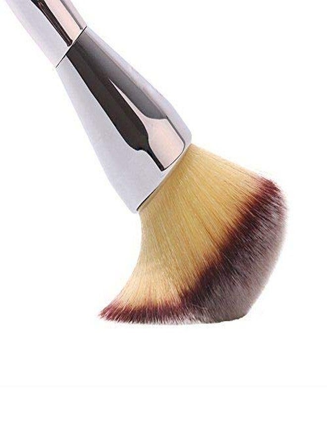 FitMe Soft Bristle Makeup Brush Tool- Silver,Black, Pack of 1 - Image 5