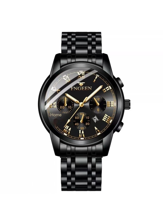 Stainless Steel Luminous Quartz Couple Watch For Men & Women