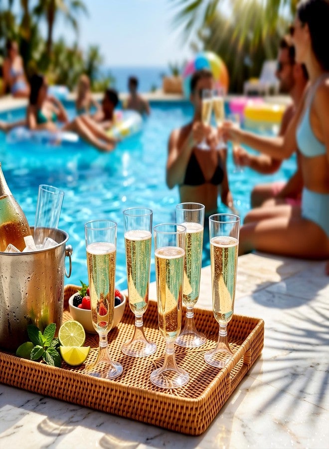 Ciaell 40 Pack Plastic Champagne Flutes, 5 oz Disposable Cups for Wedding - Image 4