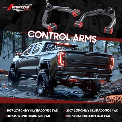 Autoptzxd Upper Drop Alignment Control Arms for 2007-2015 Chevy Silverado 1500/ GMC Sierra 1500 2WD 4WD, Suspension Control Arms Drop Kit - Image 2