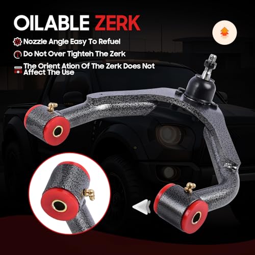 Autoptzxd Upper Drop Alignment Control Arms for 2007-2015 Chevy Silverado 1500/ GMC Sierra 1500 2WD 4WD, Suspension Control Arms Drop Kit - Image 4