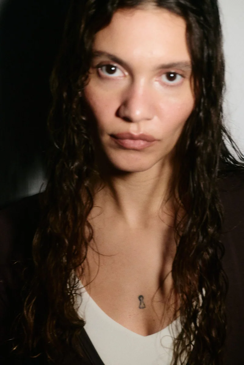 H&M Sports wrap top in modal