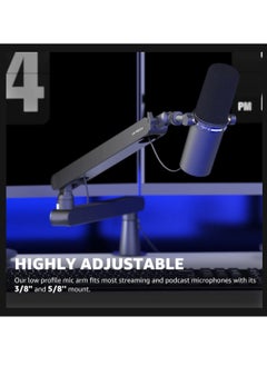 Lizard Boom Arm MI0 Mic Arm Desk Mount, Low Profile 360° Swivel Mic Boom Arm, Adjustable Microphone Arm With Detachable Rise Column And Built-In Cable Management Microphone Stand For Streaming And Recording Mic Stand - pzsku/ZAFCF02073AFF86789EF1Z/45/_/1733340630/344cf0ed-b3e8-459e-9f18-48d56caa475e