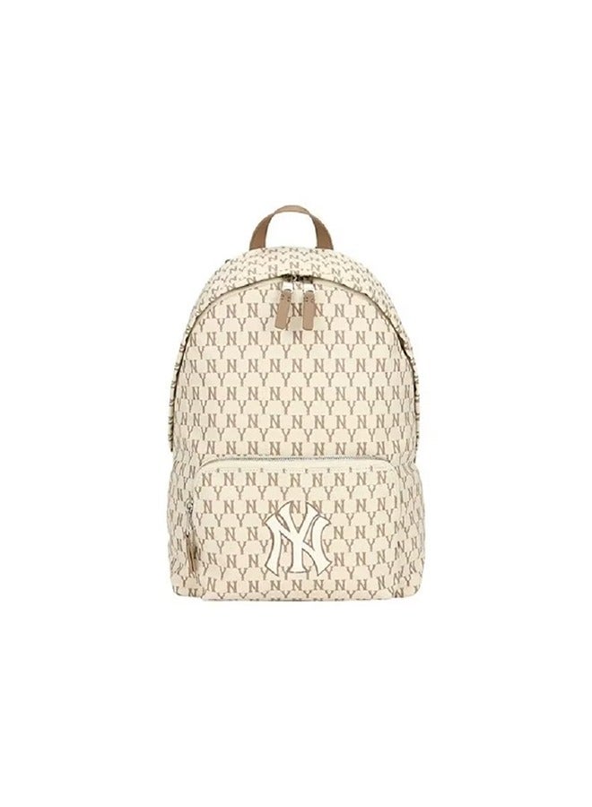 إم إل بي حقيبة ظهر نيويورك الجديدة من MLB ، حقيبة زوجين كاملة الحروف لكل من الرجال والنساء ، حقيبة ظهر عصرية للسفر ذات سعة كبيرة للنساء - Image 1