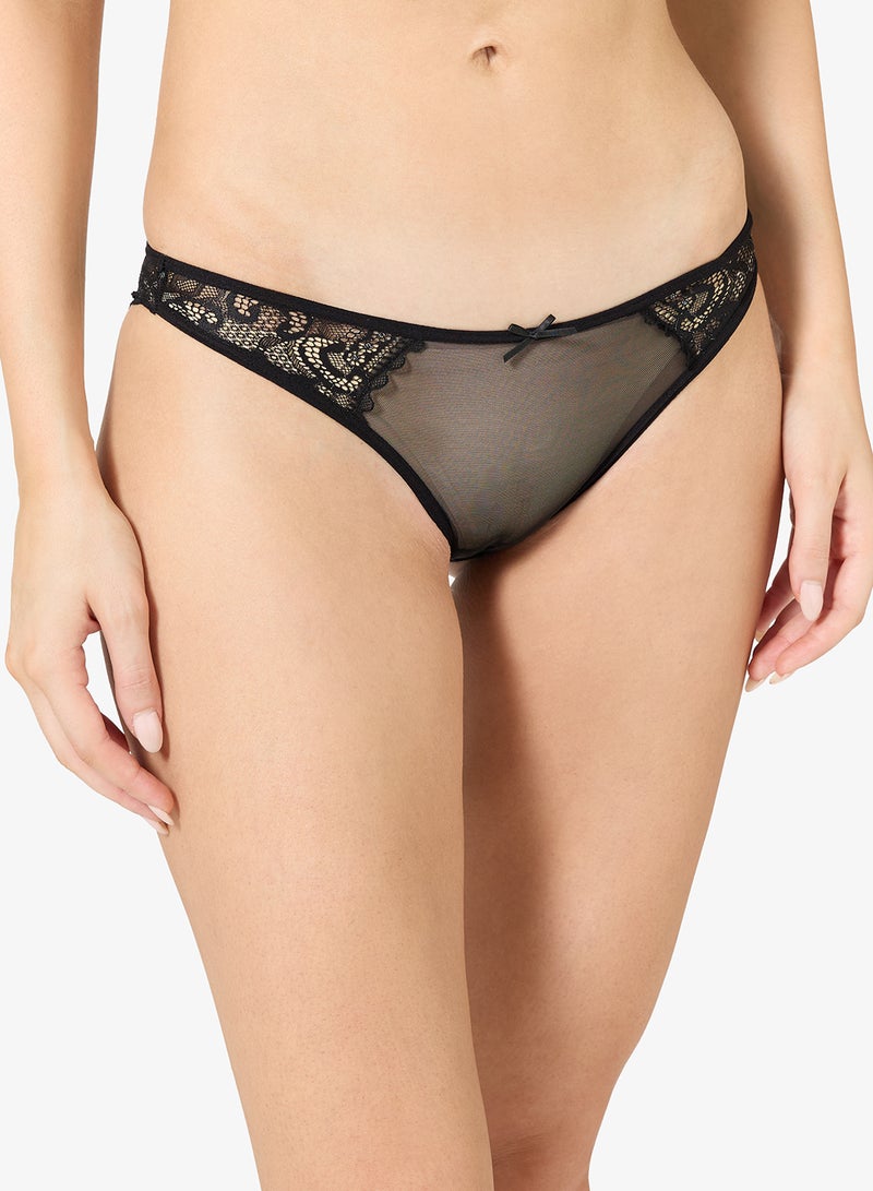 Ginger Lace Panel Bralette & Brief Set - Image 3