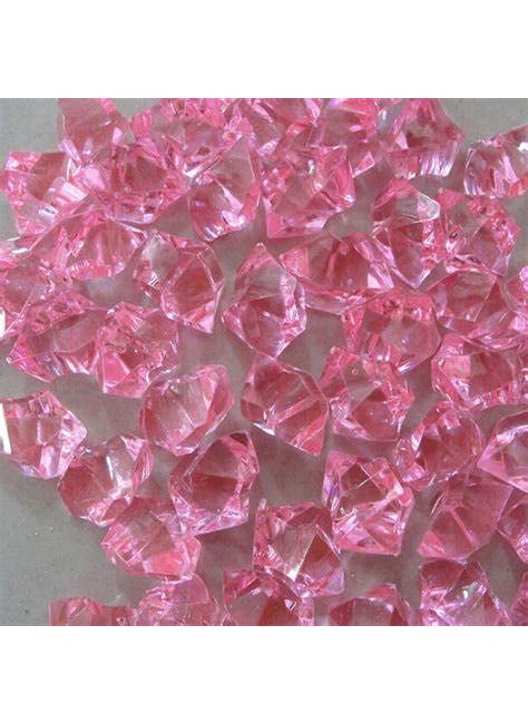 Daily Crafts Daily Crafts 200g Light Pink Crystal Acrylic Diamond Vase Fillers Rhinestones Treasure Gems for Table Scatter Wedding Event Home Decoration DIY Arts Crafts  - Image 3