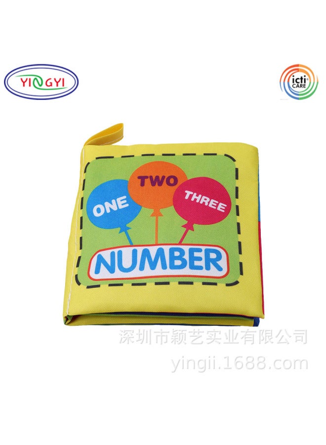 Yi Baby Cloth Book Baby Toy Cloth Book Baby Palm Cloth Book Baby Teaching Aids Development Intelligence Early Education Literacy - Image 2