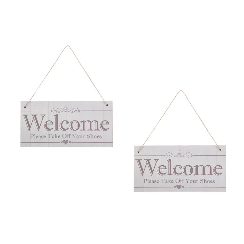 2pcs Welcome Sign Plaque Decorative Hanging Sign Board for Home Bedroom Door - Image 5