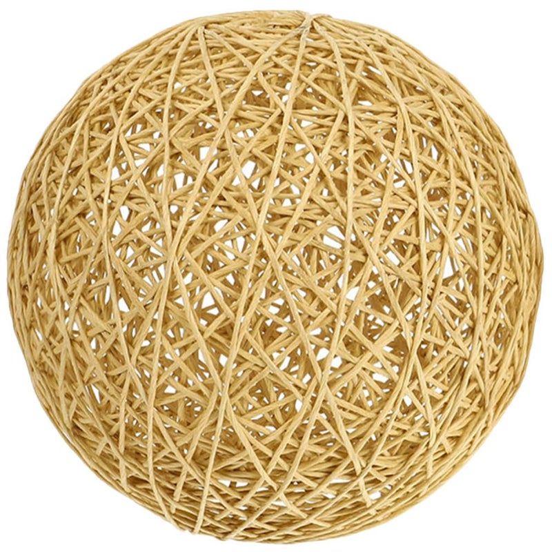 Light Brown Woven Lampshade Cover For Pendant Hanging Lights Boho Home Restaurant Wedding Decor - Image 2