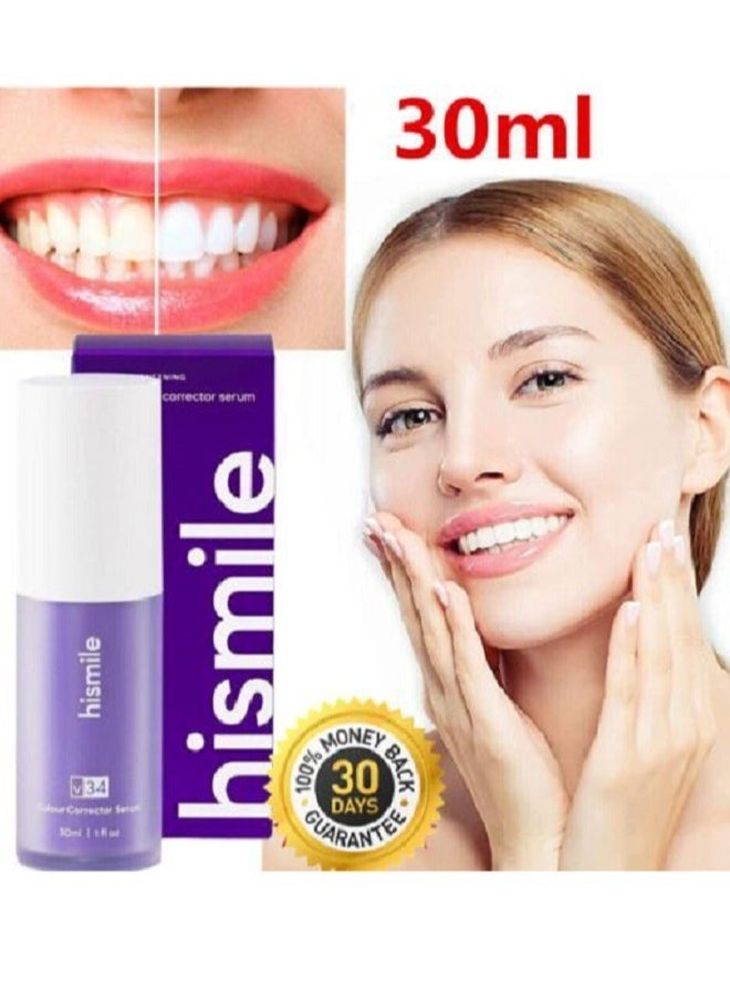 HiSmile - Hismile V34 Color Corrector Paste Enhancer Teeth Whitening Booster Teeth Stain Removal 30ml (2 Pieces ) - Image 1