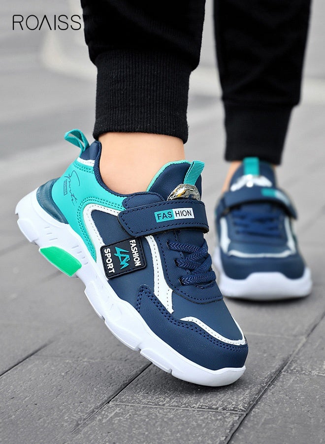 roaiss Boy Stylish Sneakers with Hook-and-loop Closure, Comfortable Breathable Athletic Shoes for Boys, Low Top Running Shoes with Non-slip Soles, Suitable for Daily Wear and Outdoor Activities - Image 1