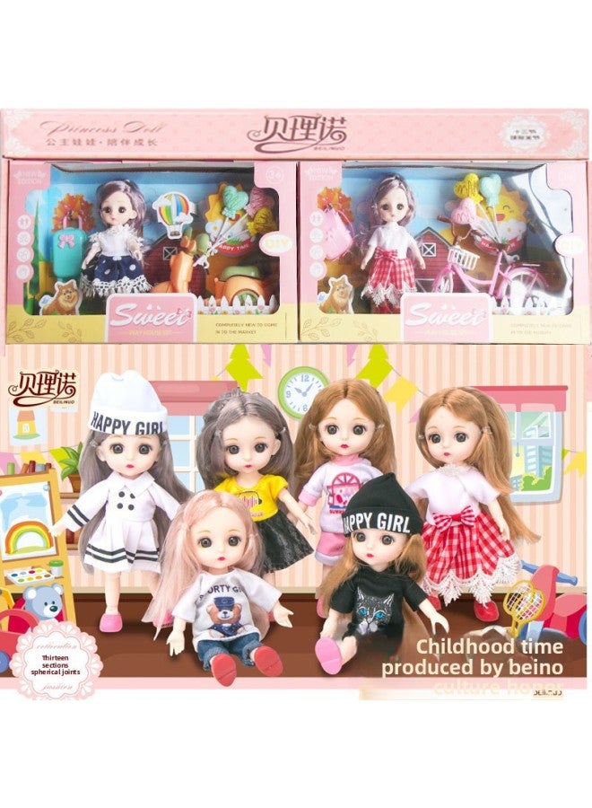 Doll Gift Box Princess Bicycle Suit Girl Motorcycle Play House Toy Children's Day Gift-Color:Girls Shopping Cart Deluxe Suit (clothing Random) - Image 3