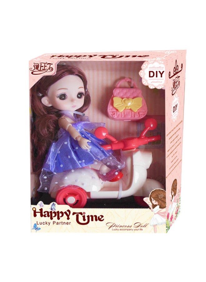 Doll Gift Box Princess Bicycle Suit Girl Motorcycle Play House Toy Children's Day Gift-Color:Girls Shopping Cart Deluxe Suit (clothing Random) - Image 4