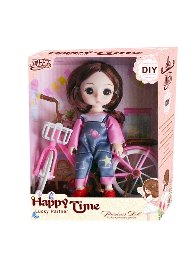 Doll Gift Box Princess Bicycle Suit Girl Motorcycle Play House Toy Children's Day Gift-Color:Girls Shopping Cart Deluxe Suit (clothing Random) - Image 5