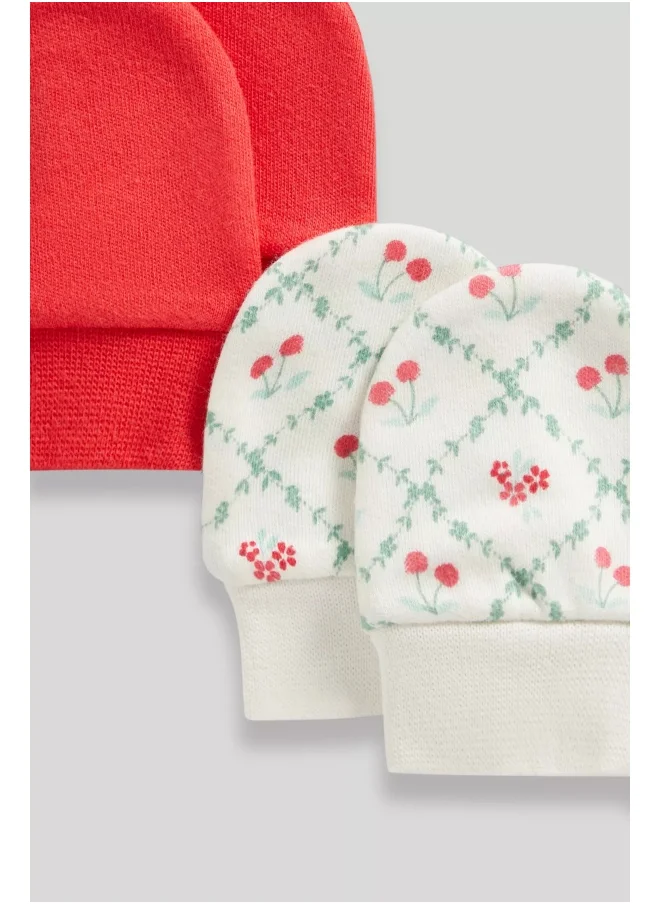 mothercare 2 Pack Cherry Baby Mitts