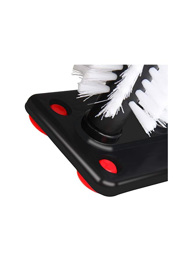 promass Glass Cleaning Brush, Glass Washer with 3 Brush Bristle for Glass Cup, Long Leg Cup, Red Glass Cup and More Bar Kitchen Sink Home Tools - Image 3
