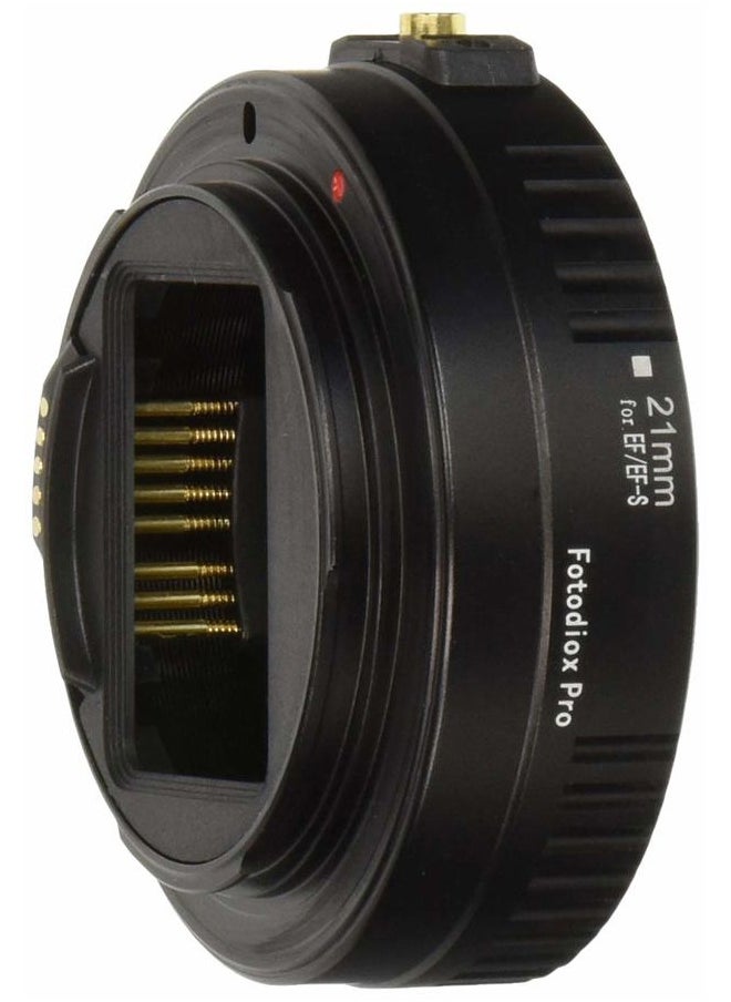 Fotodiox Pro Auto Macro Extension Tube, 21mm Section - for Canon EOS EF/EF-s Lenses for Extreme Close-up with Autofocus and Auto-Exposure  - Image 1