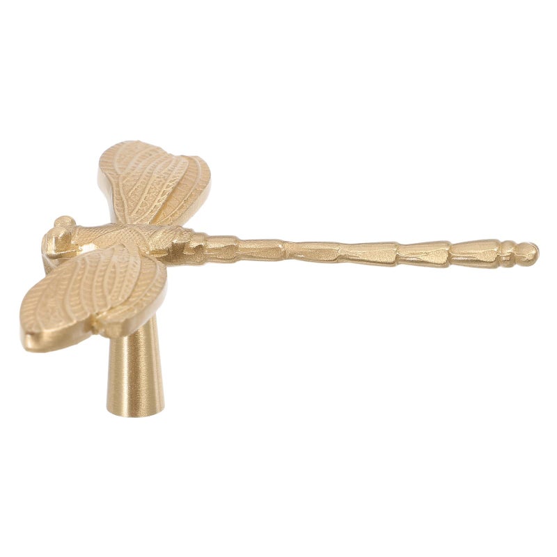 Brass Dragonfly Cabinet Handle Single Hole Drawer Knob For Home Furniture Dressers - Image 2