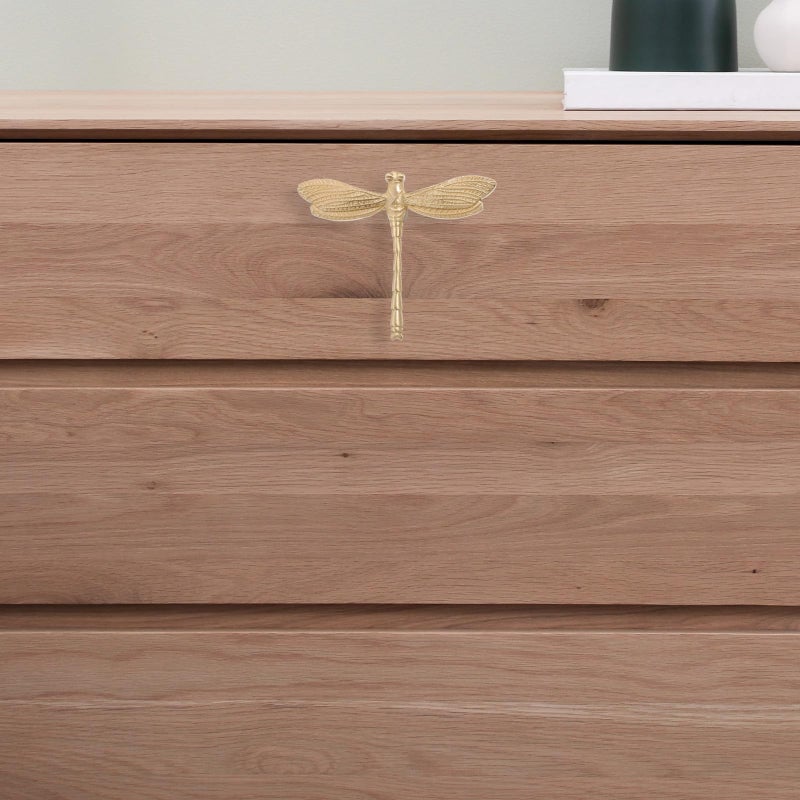 Brass Dragonfly Cabinet Handle Single Hole Drawer Knob For Home Furniture Dressers - Image 5
