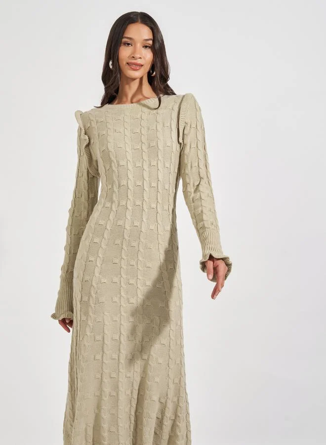 Styli Cable Knit Dress