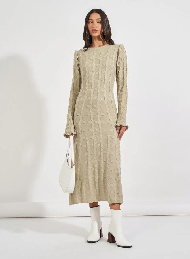 Styli Cable Knit Dress