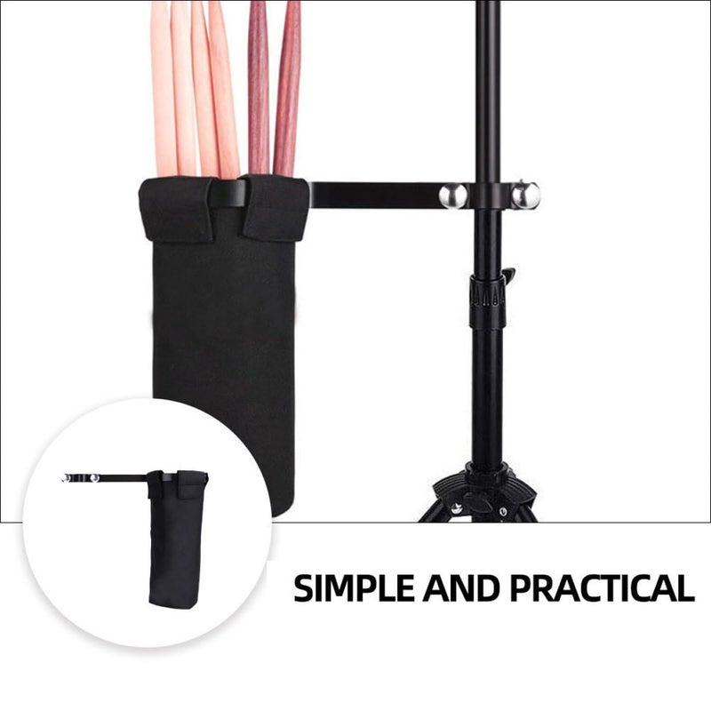 Oxford Cloth Drumstick Bag Holder Pouch Black Clip On Storage Case For Travel Practice - Image 5