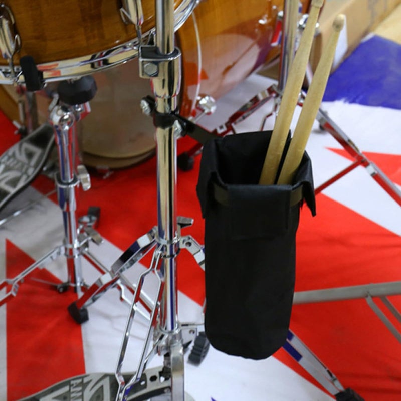 Oxford Cloth Drumstick Bag Holder Pouch Black Clip On Storage Case For Travel Practice - Image 3