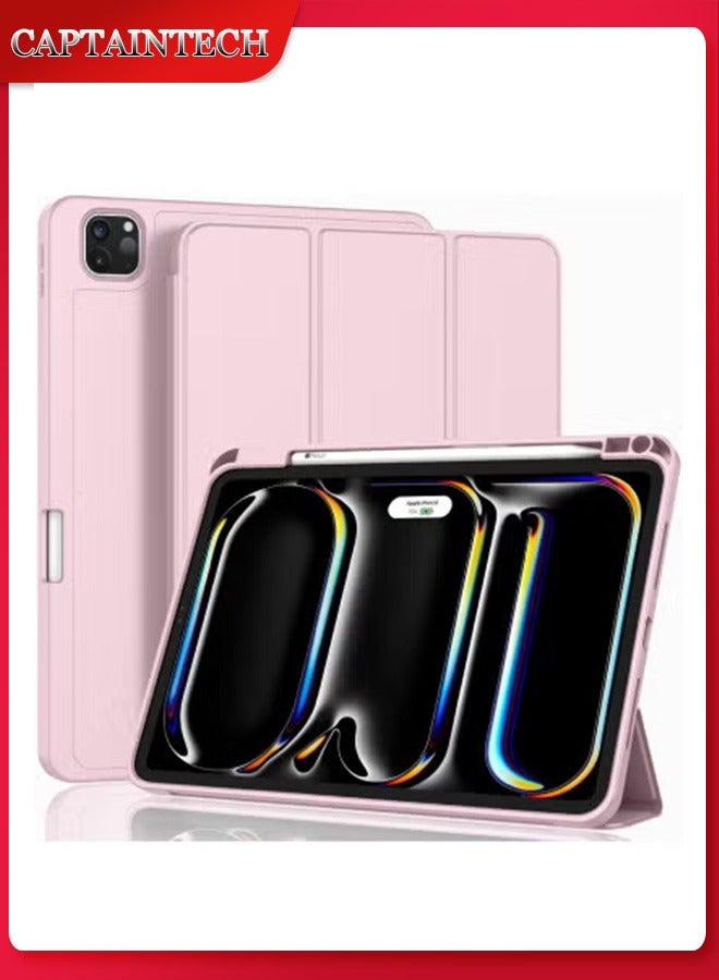 Captaintech 2024 iPad Pro 13 Case (M4, 7th Gen) – Supports Pencil Pro u0026 USB-C Pencil, Touch ID, Auto Wake/Sleep with Holder - Image 1