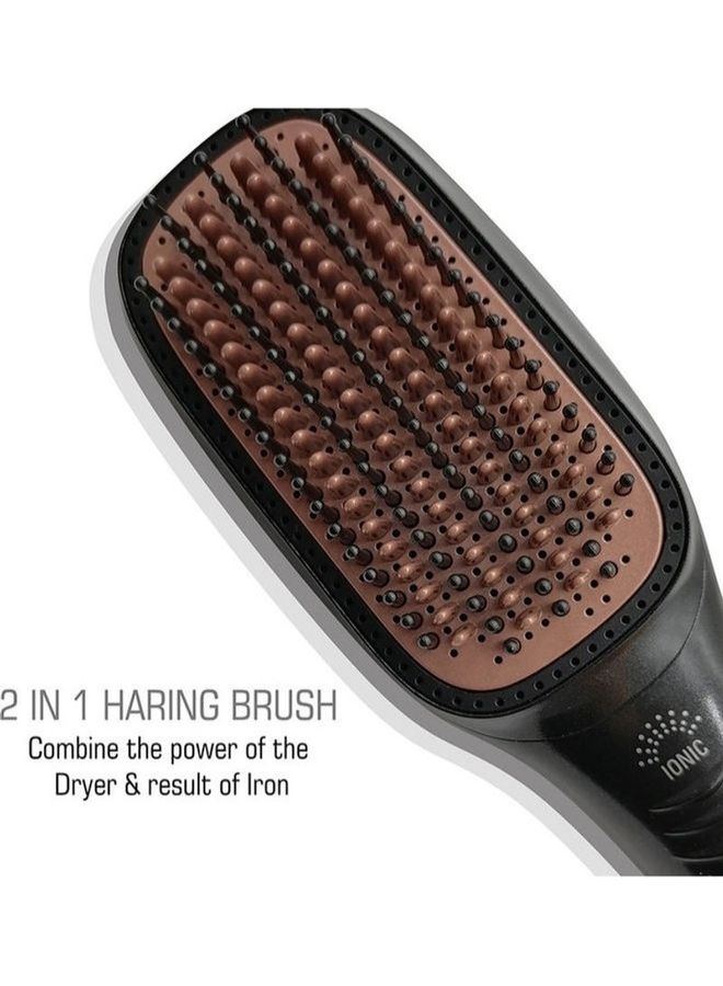 NIBEMINENT Hot Air Hair Styler Brush Black - Image 4