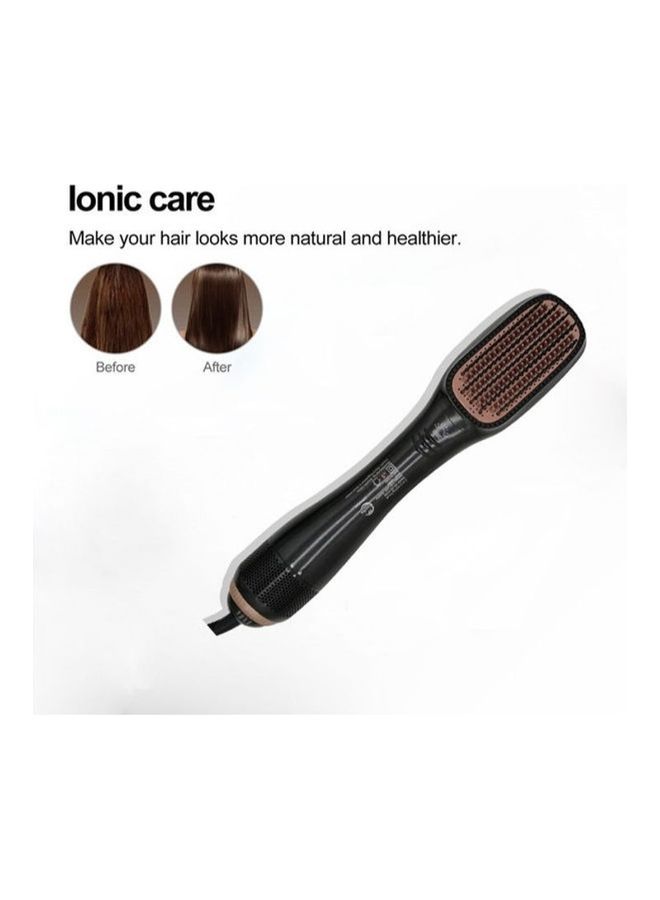 NIBEMINENT Hot Air Hair Styler Brush Black - Image 3