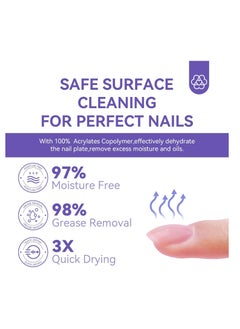 Saviland SAVILAND Nail Dehydrator and Primer: Acid-Free Natural Nail Dehydrator and Nail Primer & Protein Bonding Acrylic Nail Kit Gel Nail Polish Superior Bonding Acrylic Nail Supplies Profession Salons  - Image 3