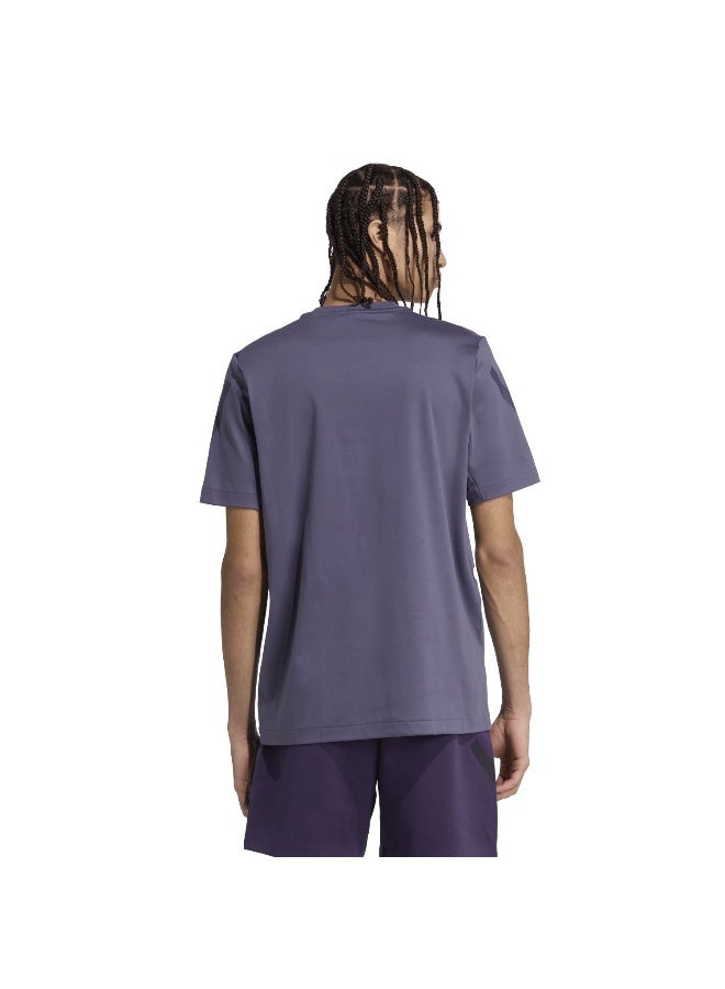 Adidas M Z.N.E. Tee Purple Training T-Shirts For Men XS  - Image 3
