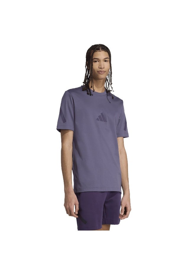Adidas M Z.N.E. Tee Purple Training T-Shirts For Men XS  - Image 4