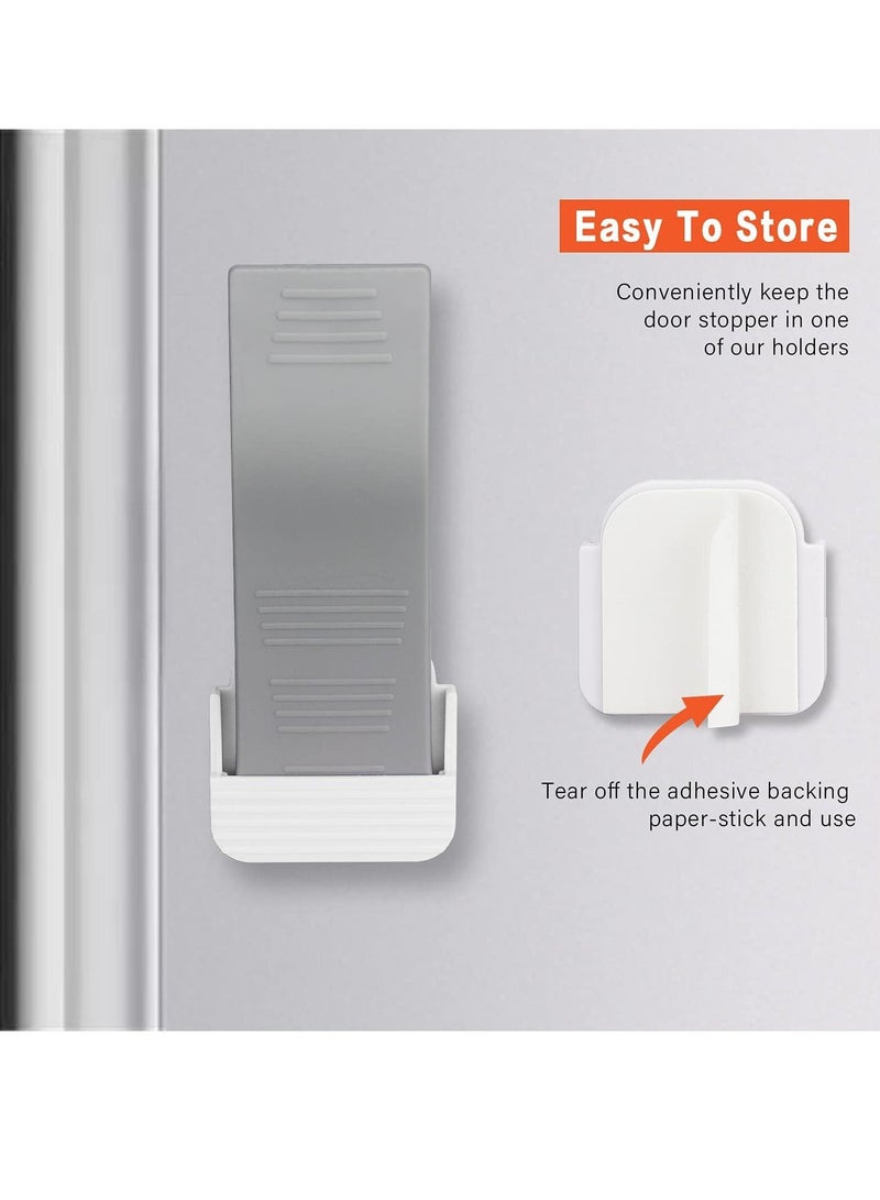 PAMEER Door Stoppers Security Wedge and Door Jammer Rubber Stopper with Weather Stripping 5 Meter Self Adhesive Foam Window and Door Seal Strip Soundproof Windproof Dust-Proof Weather Strip - Image 4