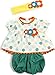 Miniland Doll Clothes for 15 to 16 Baby Dolls Polka Dots Romper Top Sun Visor Summer Doll Clothing Pretend Play Fine Motor Skills - Image 3
