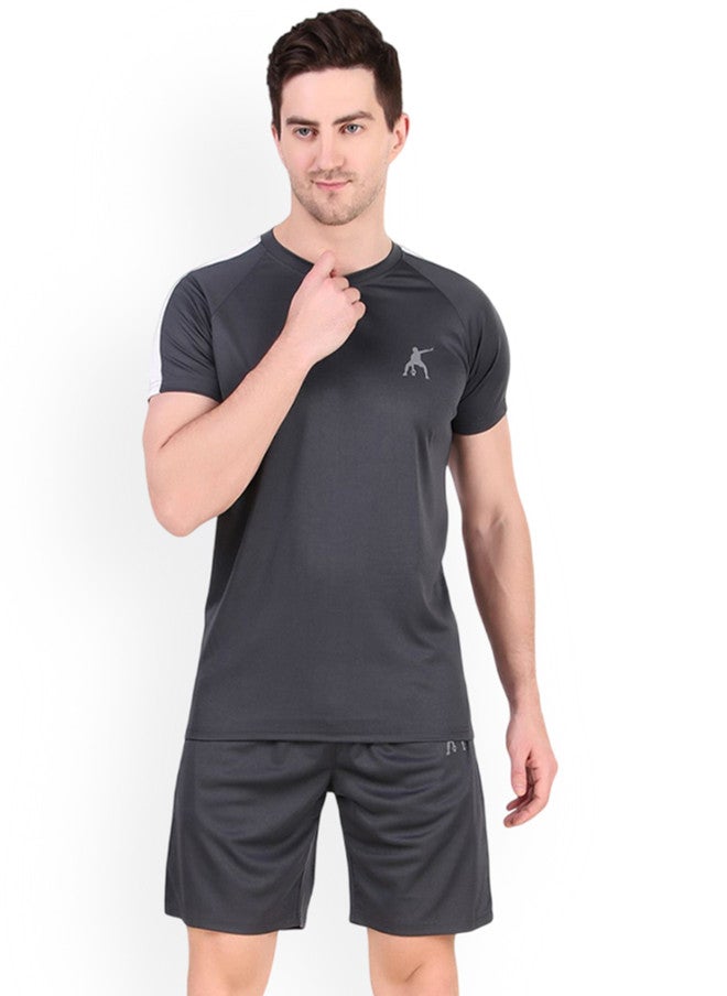 PREEN Round Neck T-Shirt With Shorts Co-Ords - Image 1