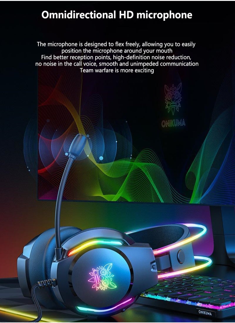 onikuma - X26 Head-Mounted Noise Reduction Computer Gaming Headset - Image 1