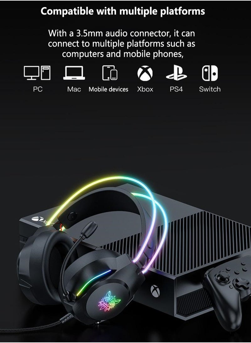 onikuma - X26 Head-Mounted Noise Reduction Computer Gaming Headset - Image 1