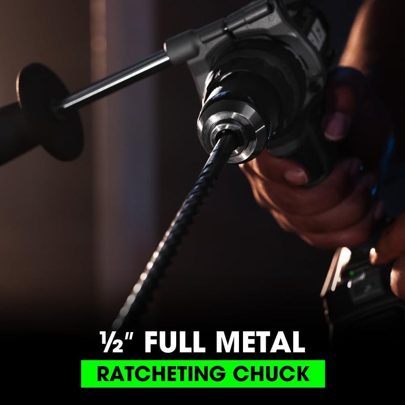 FLEX 24V Brushless Cordless 1/2-Inch 1,400 In-Lbs Torque 2-Speed Hammer Drill Turbo Mode Tool Only, Battery and Charger Not Included - FX1271T-Z - Image 5