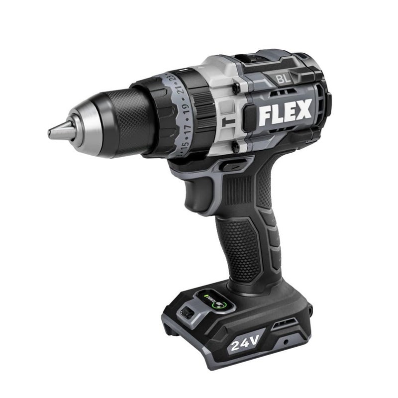 FLEX 24V Brushless Cordless 1/2-Inch 1,400 In-Lbs Torque 2-Speed Hammer Drill Turbo Mode Tool Only, Battery and Charger Not Included - FX1271T-Z - Image 1