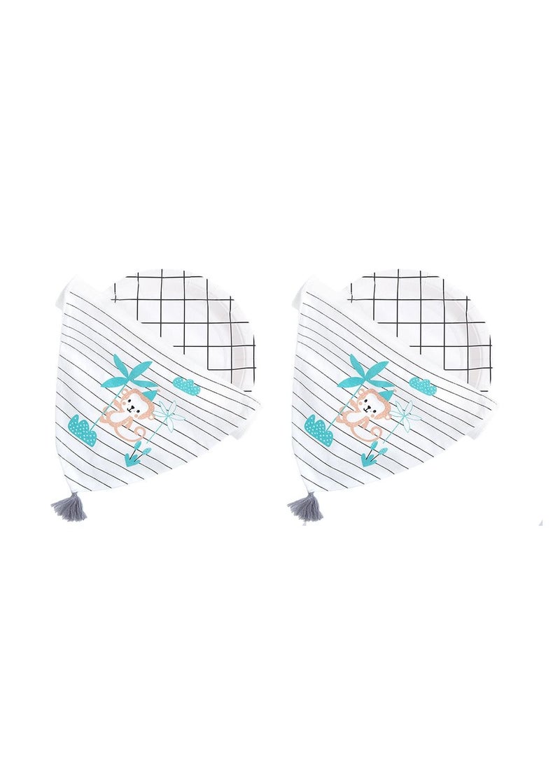 Muslin Tree 2-Piece Baby Four-Layer Sweat-Absorbent Cotton Towel  - Image 1