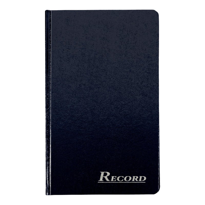Adams Record Ledger Hard Bound Textured Cover 75 x 1225 Inches 150 Acid Free Pages Navy ARB712R1M
