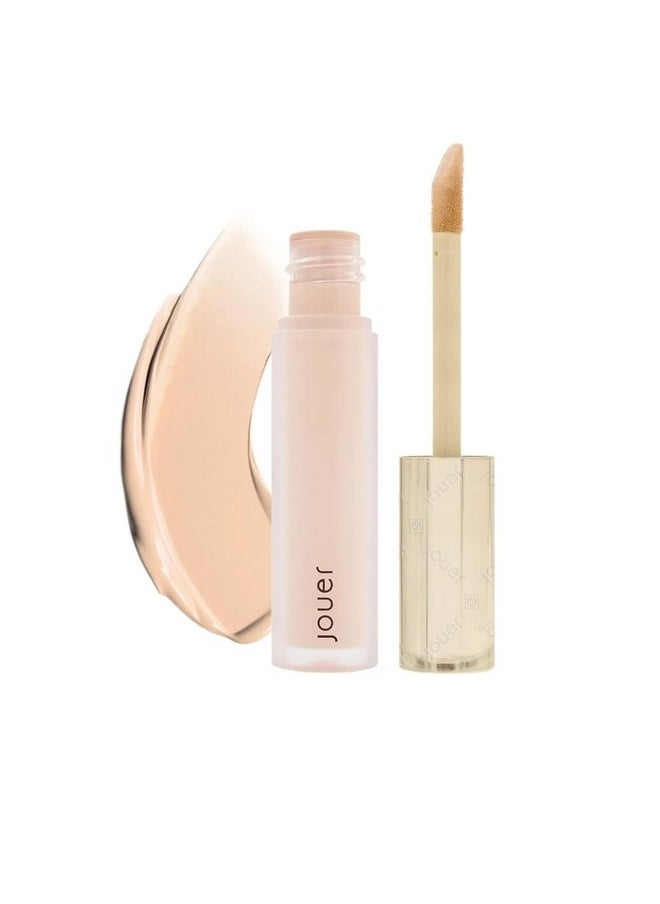 Jouer - Essential High Coverage Liquid Concealer Brightening Concealer Color Corrector For Under Eye Dark Circles, Spot Coverage, And Eye Primer Soft Matte Finish, Wheat - Image 1