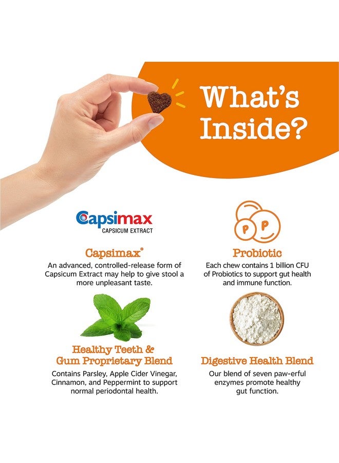 Zesty Paws Chew No Poo Bites For Dogs  Stool Eating Deterrent Soft Chews For Dogs  Gut, Periodontal & Immune System Support  Premium De111 Bacillus Subtilis Probiotic Chicken  90 Count - Image 3