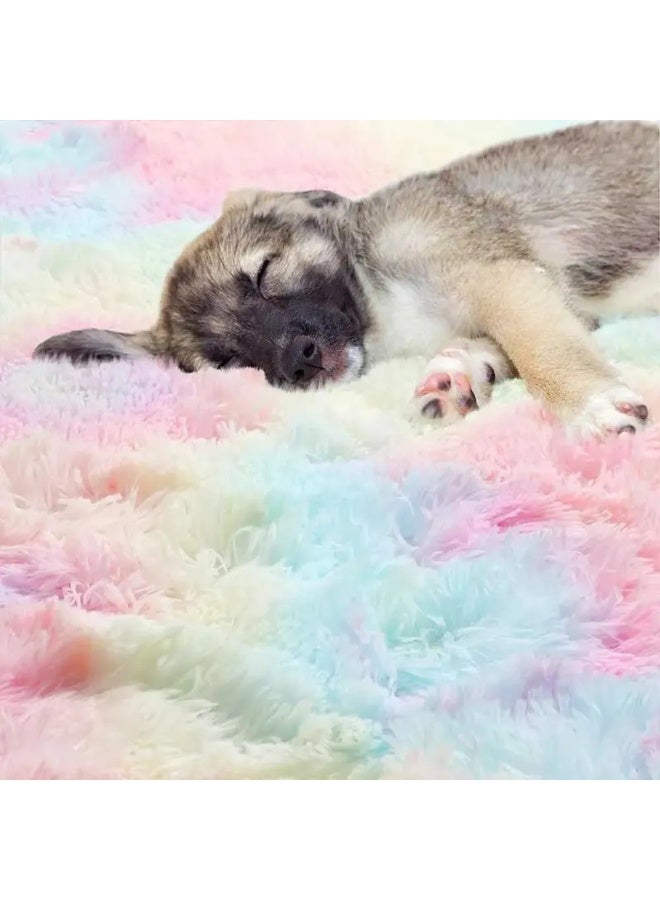 100cm Super Soft Fluffy Round Plush Rug for Living Room, Bedroom, Nursery - Decorative Floor Mat - Image 4
