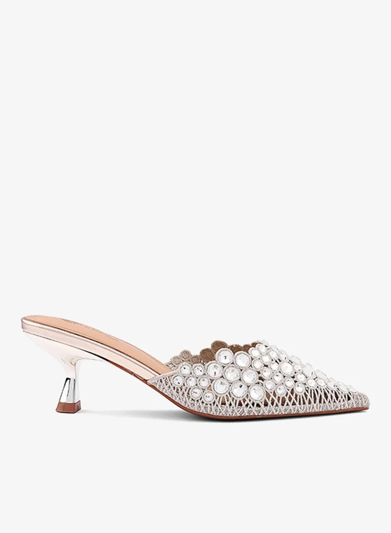 كابلي كعب نسائي مزين