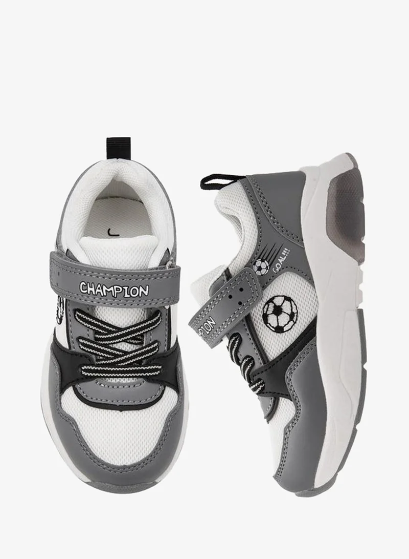 JUNIORS Boys Hook & Loop Light-Up Ankle Sneakers