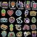 Jyu Daam 150 Pcs Cool Neon Sign Vinyl Stickers for Kids Teens Waterproof Water Bottle Stickers Pack for Laptop Phone Case Guitar Skateboard Helmet Bike Car Decals School Carnival Party Favors Supplies - Image 3